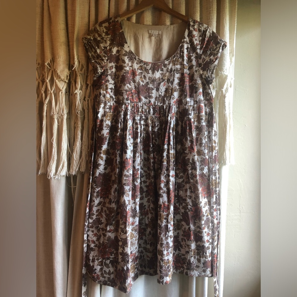 Garnet Hill, Autumn floral dress, size 12